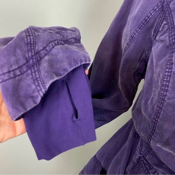 Lululemon Inner Peace Reversible Jacket Concord Grape Sz 6 Full Zip - Picture 15 of 15